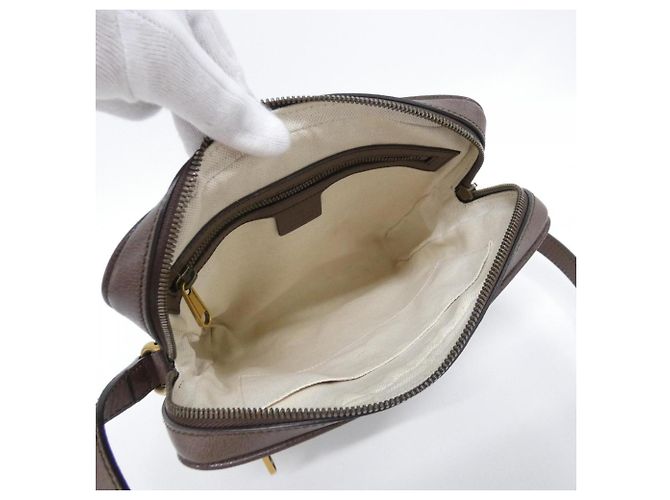 Borsa a tracolla Gucci Ophidia Marrone Beige - vista 7