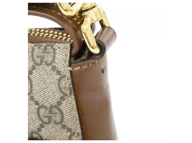 Borsa a tracolla Gucci GG Retro Marrone Beige - vista 4