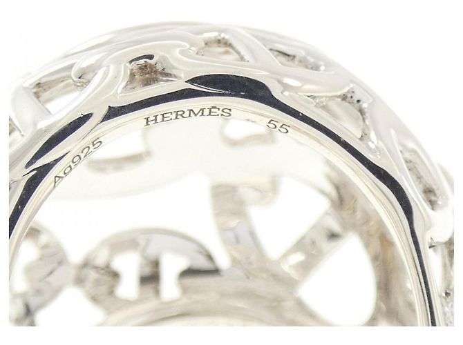 Ring Anillo Hermès Chaine d'Ancre Enchainée Very Large - vista 4