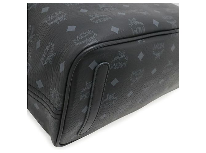 Borsa Tote MCM x LOVELESS Visetos Glam Studded Marrone Nero - vista 4