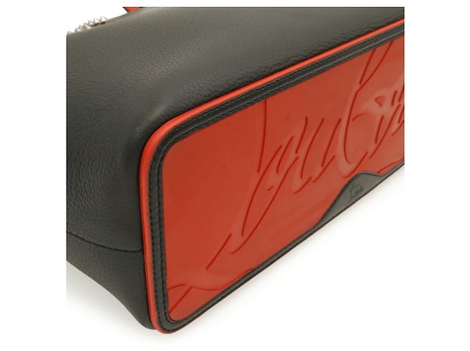 Borsa Tote Piccola CABATA Christian Louboutin Nero Rosso - vista 4