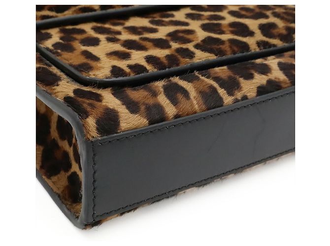 Borsa a tracolla Versace con stampa leopardata Medusa Marrone Nero - vista 4