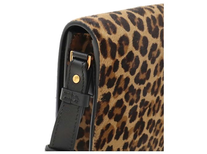 Borsa a tracolla Versace con stampa leopardata Medusa Marrone Nero - vista 5