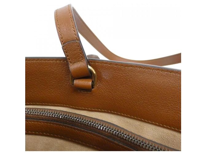 Borsa a mano Gucci Diana in pelle marrone - vista 8
