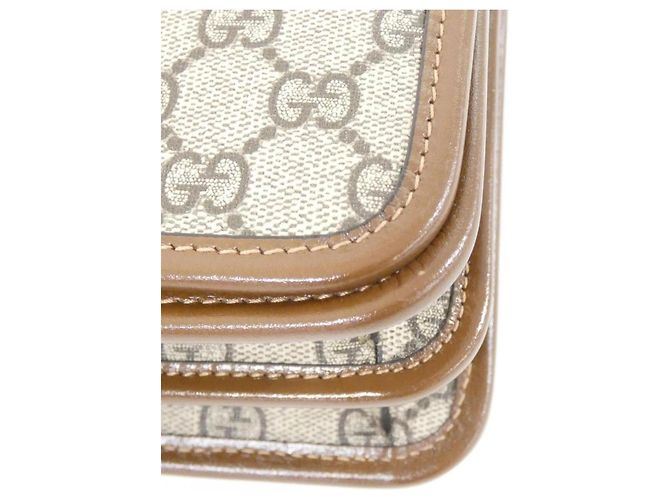 Borsa a tracolla Gucci 671620 92TCG Marrone Beige - vista 3
