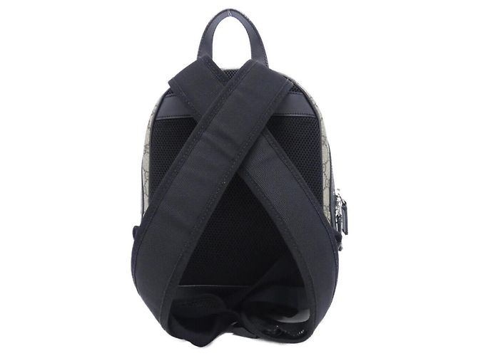 Gucci 429020 KLQAX Rucksack Schwarz Beige - Ansicht 2