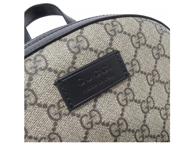 Gucci 429020 KLQAX Rucksack Schwarz Beige - Ansicht 4
