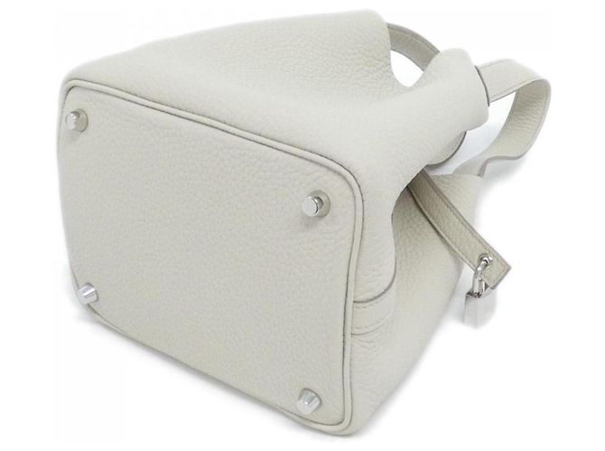 Hermès Bolso Hermes Picotin Lock PM Blanco - vista 2
