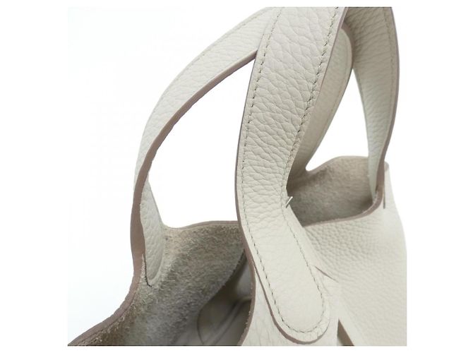 Hermès Bolso Hermes Picotin Lock PM Blanco - vista 4