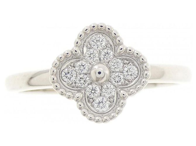 Van Cleef & Arpels Sweet Alhambra Ring in 18K Weißgold Golden - Ansicht 2