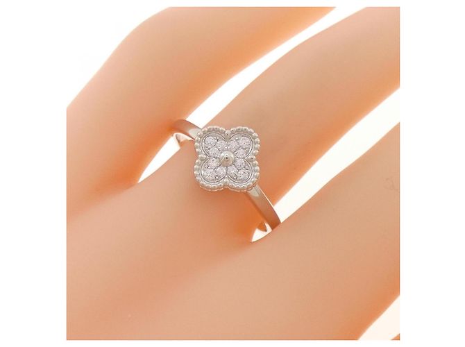 Van Cleef & Arpels Sweet Alhambra Ring in 18K Weißgold Golden - Ansicht 5