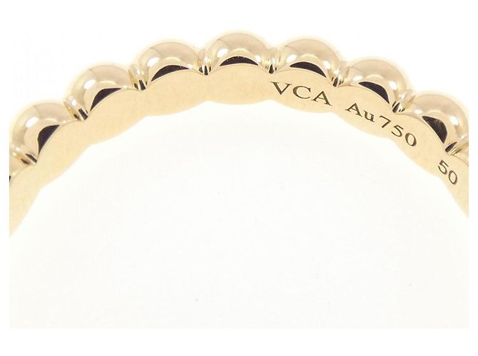 Anello Perlée Medium Van Cleef & Arpels D'oro - vista 3