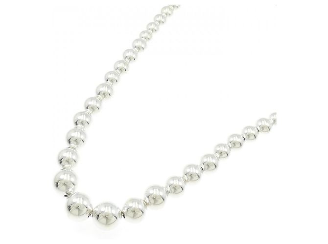 Autre Marque Tiffany & Co. Graduated Ball Halskette Silber - Ansicht 2