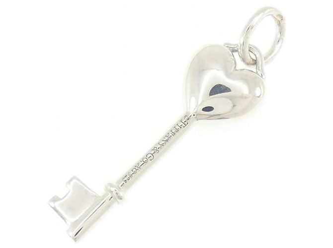 Autre Marque Mini Pendente Cuore e Chiave Tiffany Argento - vista 2
