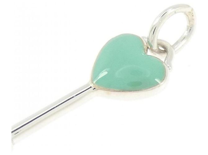 Autre Marque Mini Pendente Cuore e Chiave Tiffany Argento - vista 3