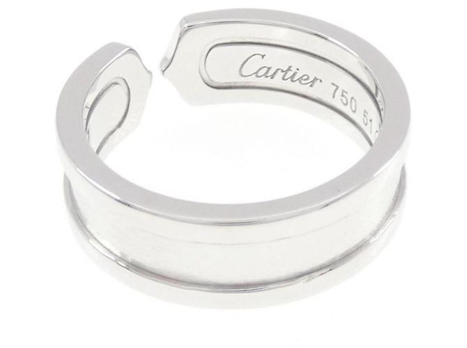 Anello Cartier C2 Small in oro bianco D'oro - vista 3