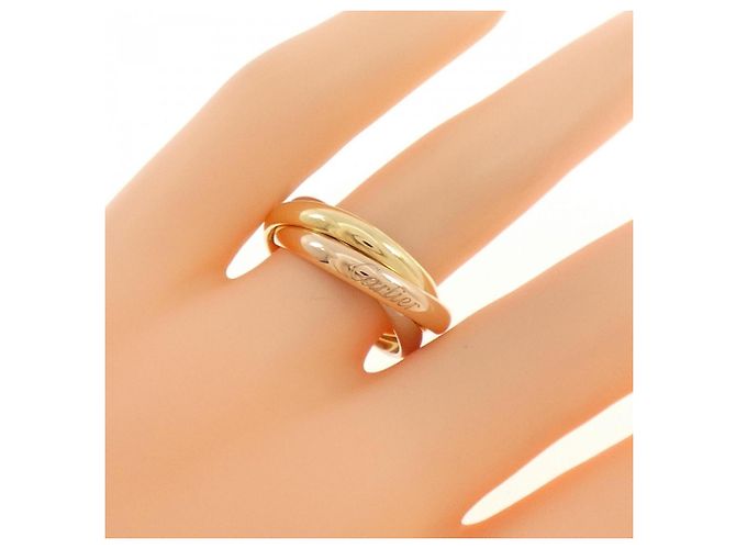 Anello Cartier Trinity in oro bianco rosa e giallo D'oro - vista 5
