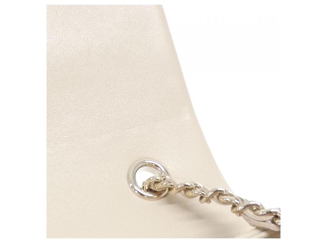 Borsa a tracolla Chanel AP4592 in pelle d'agnello beige - vista 10
