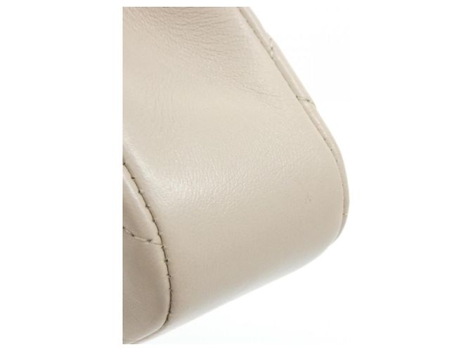 Borsa a tracolla Chanel AP4592 in pelle d'agnello beige - vista 7