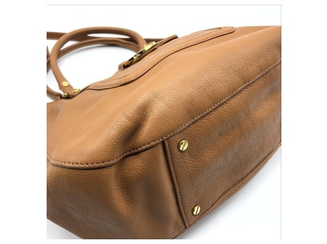 Bolso de piel Tory Burch Amanda Castaño Camello - vista 4