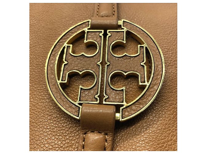 Bolso de piel Tory Burch Amanda Castaño Camello - vista 5