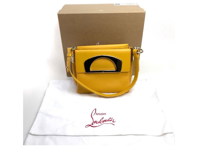 Borsa a tracolla Passage Messenger Christian Louboutin Giallo - vista 9