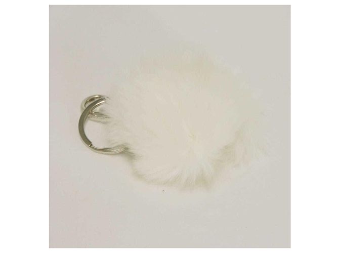 Chaveiro Urso Prada em White Branco - vista 5