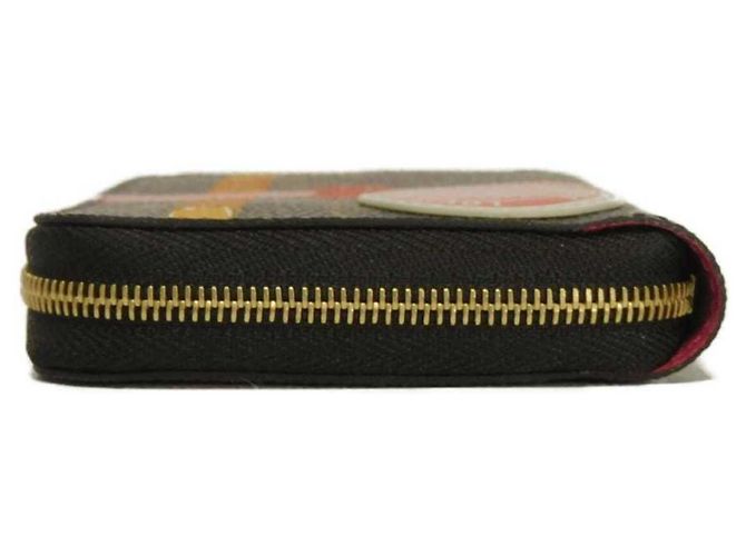 Monedero Zippy Coin Purse Louis Vuitton Castaño Rosa Monograma - vista 11