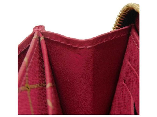 Monedero Zippy Coin Purse Louis Vuitton Castaño Rosa Monograma - vista 7