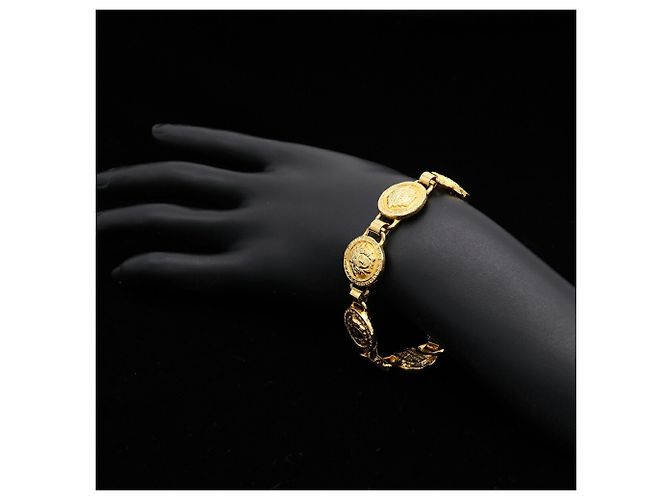 Bracciale con ciondolo Medusa Gold Versace D'oro - vista 8