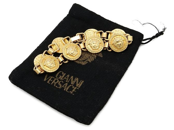 Bracciale con ciondolo Medusa Gold Versace D'oro - vista 9