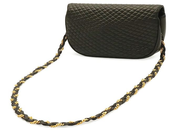 BALLY gesteppte Leder-Schultertasche Schwarz - Ansicht 3