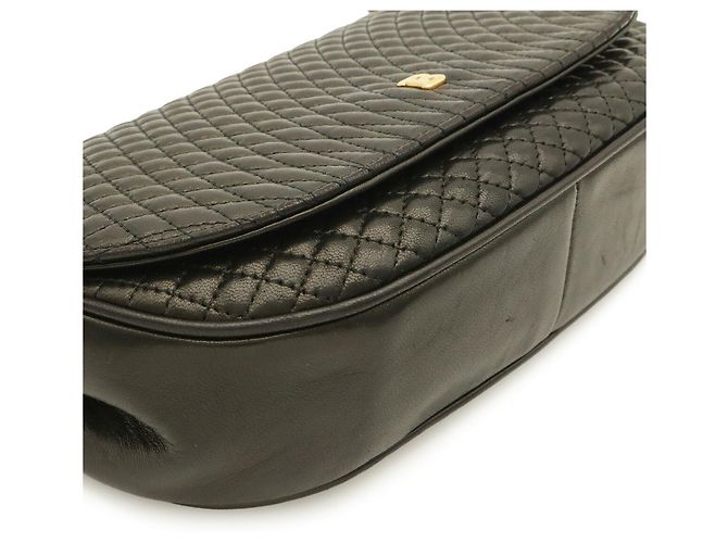 BALLY gesteppte Leder-Schultertasche Schwarz - Ansicht 4
