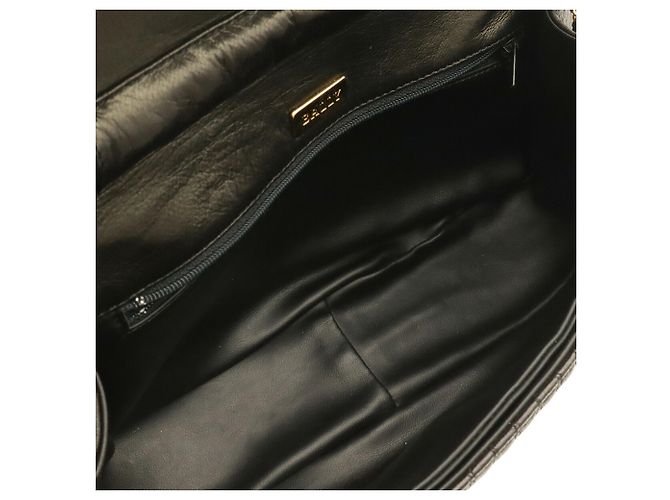 BALLY gesteppte Leder-Schultertasche Schwarz - Ansicht 7