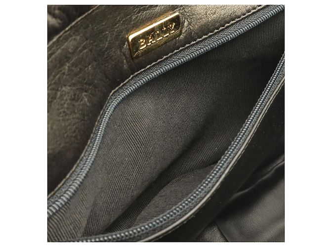 BALLY gesteppte Leder-Schultertasche Schwarz - Ansicht 8