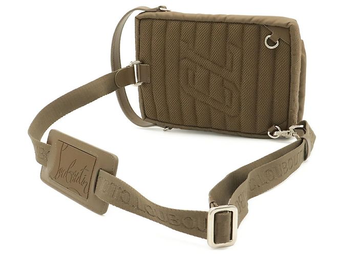 Borsa Christian Louboutin Khaki Brown Cachi - vista 3