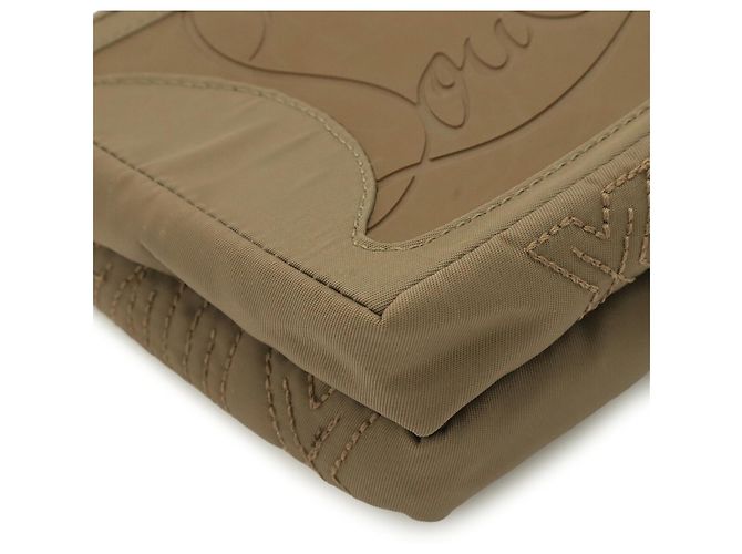 Borsa Christian Louboutin Khaki Brown Cachi - vista 4