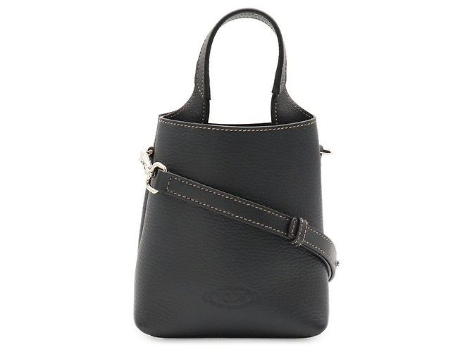 Bolsa de mão e de ombro Tod's T-Timeless Micro Preto - vista 2