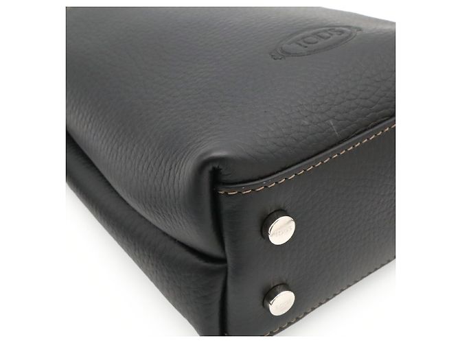 Bolsa de mão e de ombro Tod's T-Timeless Micro Preto - vista 4