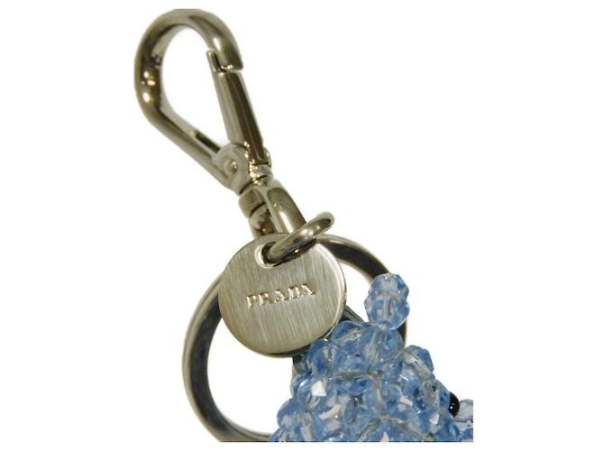 Portachiavi Prada Saffiano Trick Bear Blu Blu chiaro - vista 12