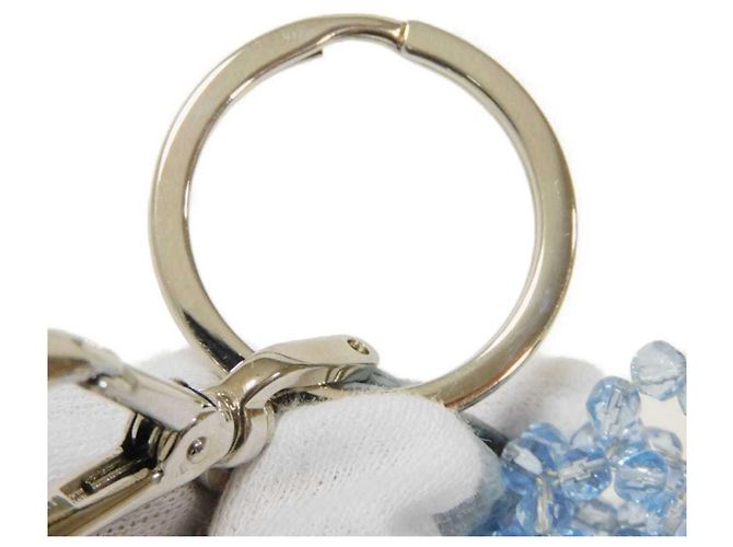 Portachiavi Prada Saffiano Trick Bear Blu Blu chiaro - vista 14