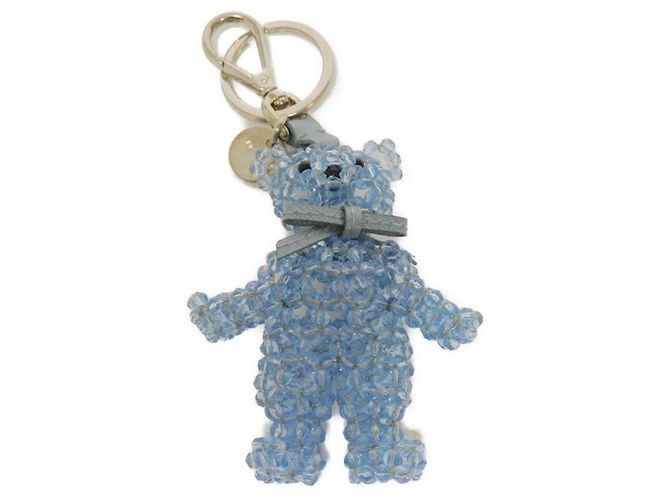 Portachiavi Prada Saffiano Trick Bear Blu Blu chiaro - vista 2