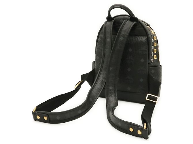MCM Visetos Glam Backpack Brown Black - view 3