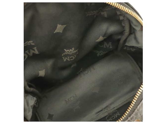 MCM Visetos Glam Backpack Brown Black - view 8
