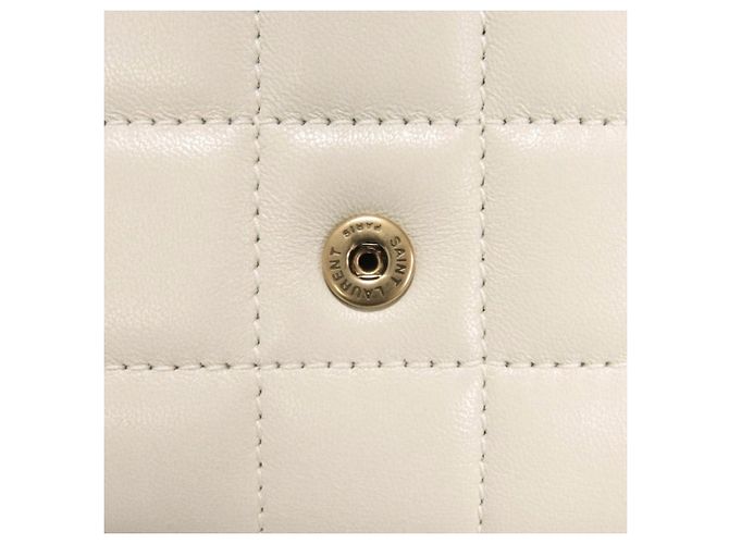 Cartera tríptico Yves Saint Laurent Blanco - vista 10