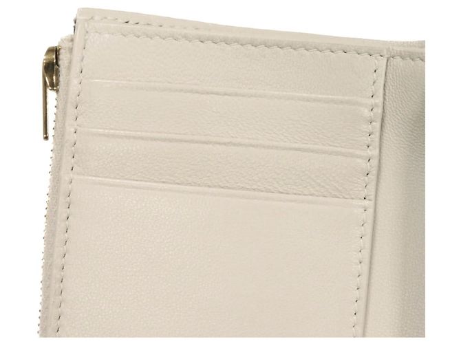 Cartera tríptico Yves Saint Laurent Blanco - vista 13