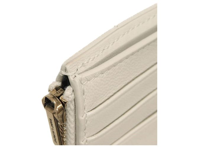 Cartera tríptico Yves Saint Laurent Blanco - vista 15