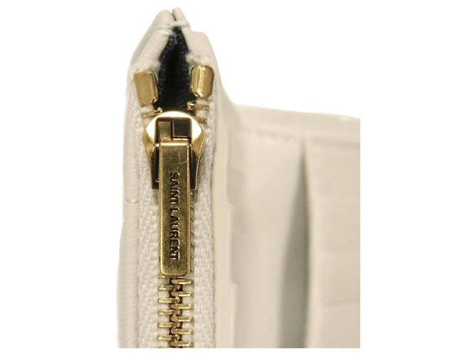 Cartera tríptico Yves Saint Laurent Blanco - vista 16