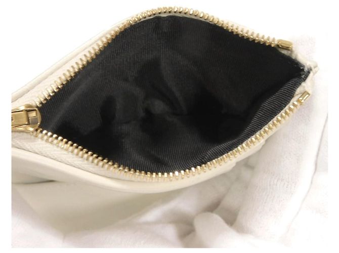 Cartera tríptico Yves Saint Laurent Blanco - vista 17