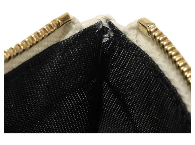 Cartera tríptico Yves Saint Laurent Blanco - vista 18